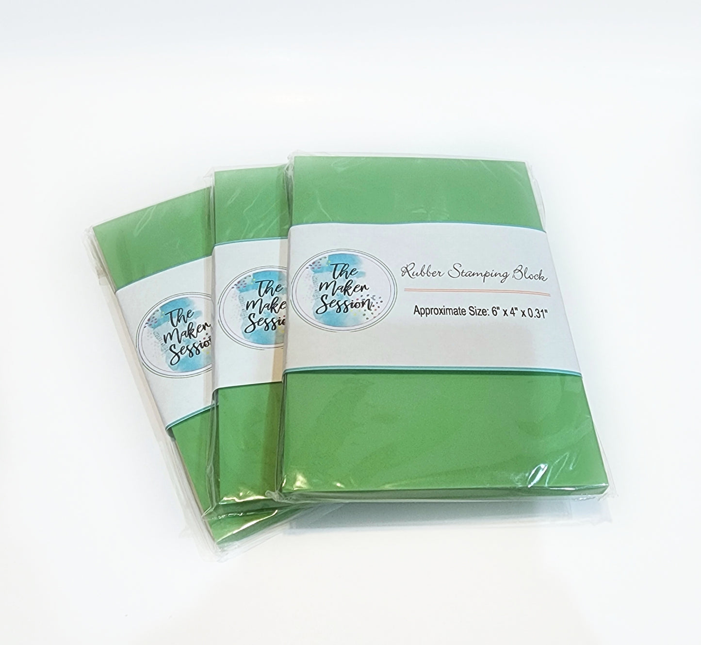 Rubber Stamping Block - Green