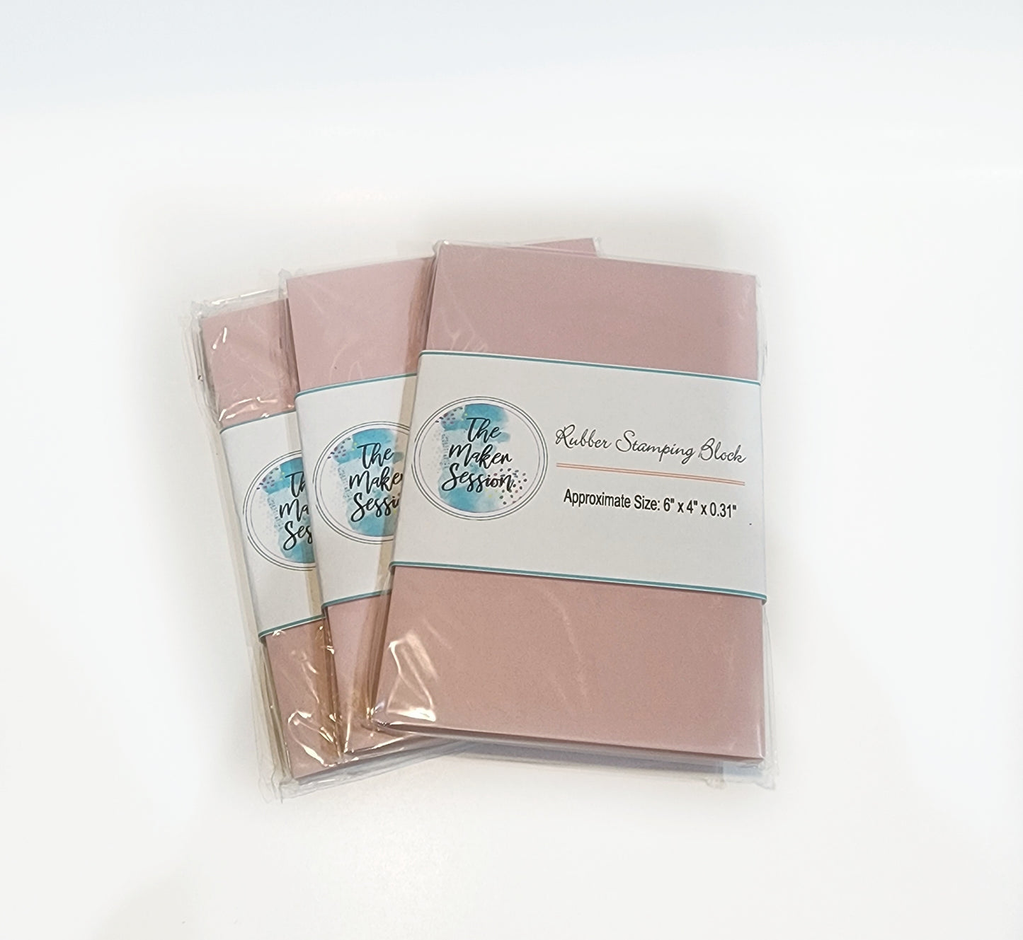 Rubber Stamping Block - Pink