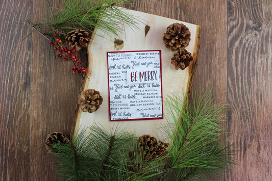 Be Merry Stamp Set