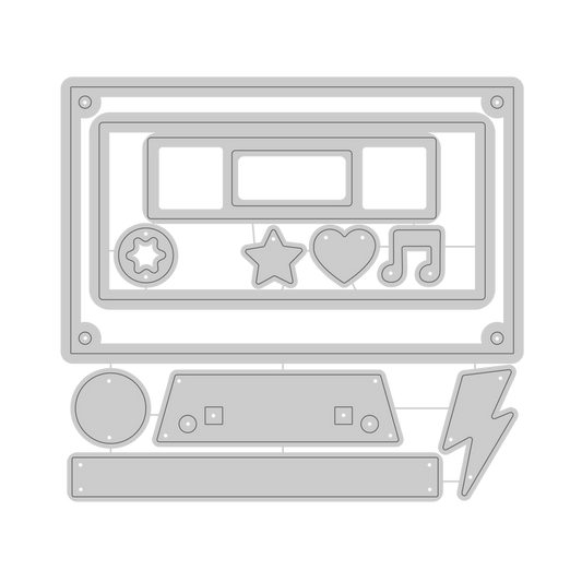 Cassette Tape Stamp & Die Set