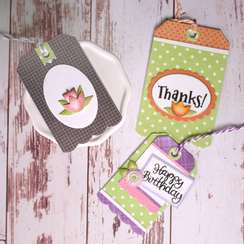Scallop Edge Tag Die Set