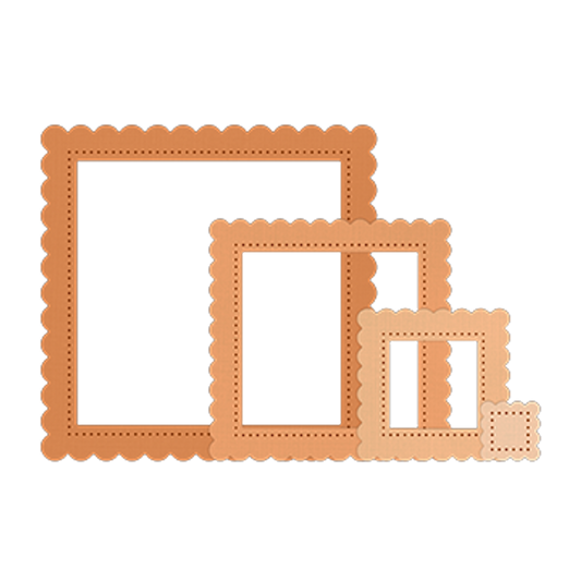 Scallop Square Frame Die Set