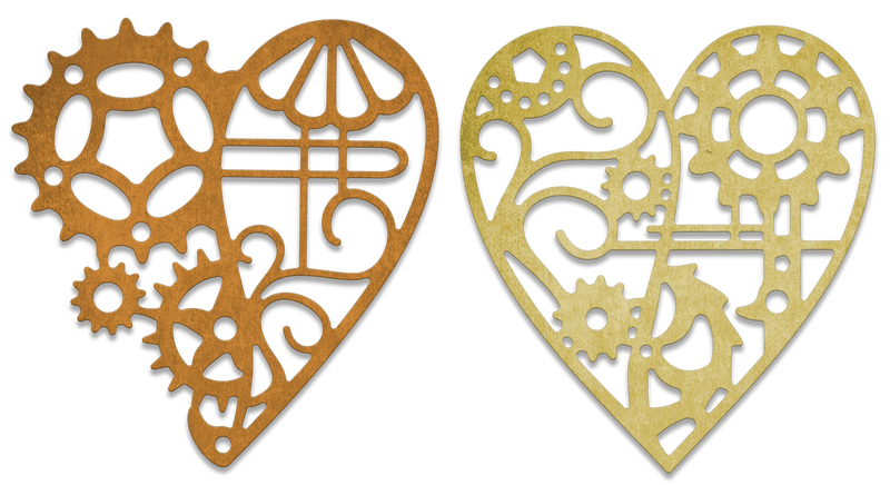 Steampunk Hearts Die Set