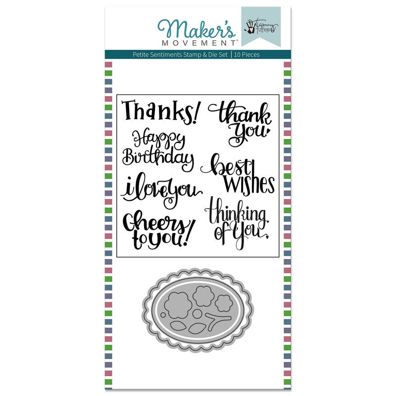 Sweet Petite Sentiments Stamp & Die Set