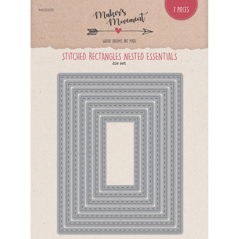 Stitched Rectangle Nested Dies