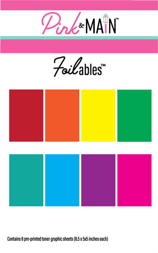 Rainbow Foilables® Color Toner Sheets