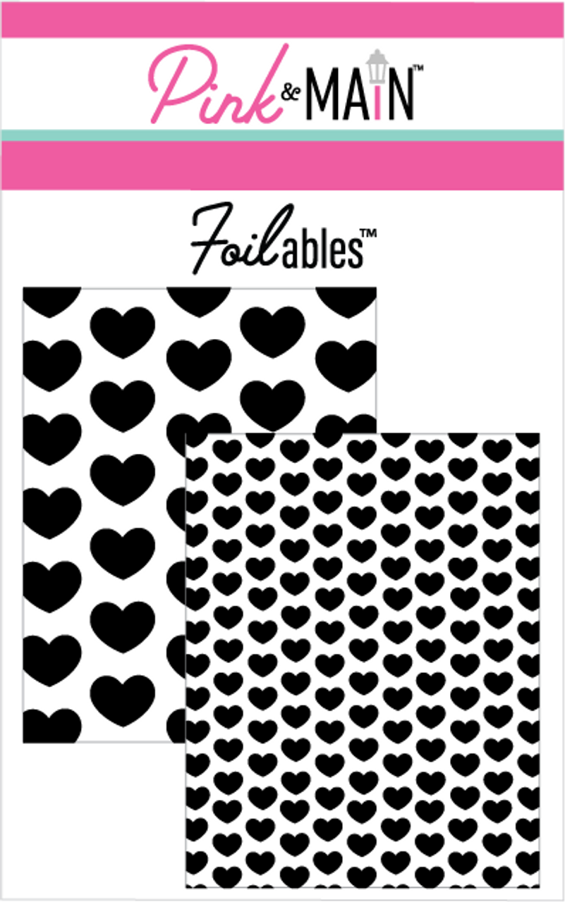 Polka Hearts Foilable® Panels