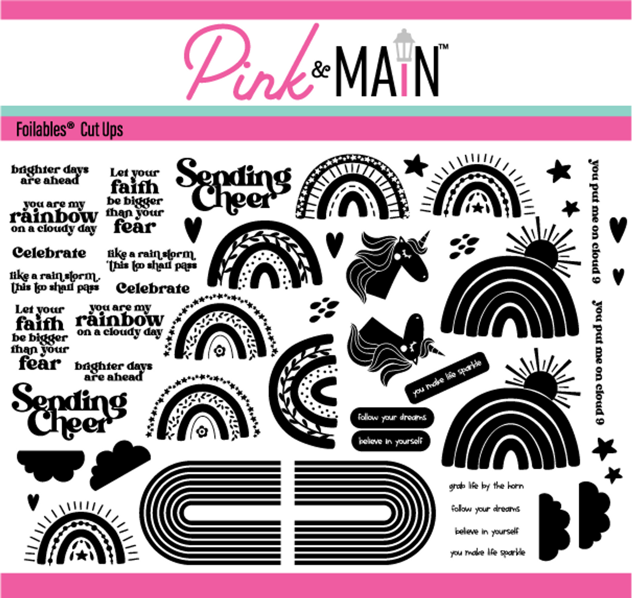 My Rainbow Foilables® Cut-Ups
