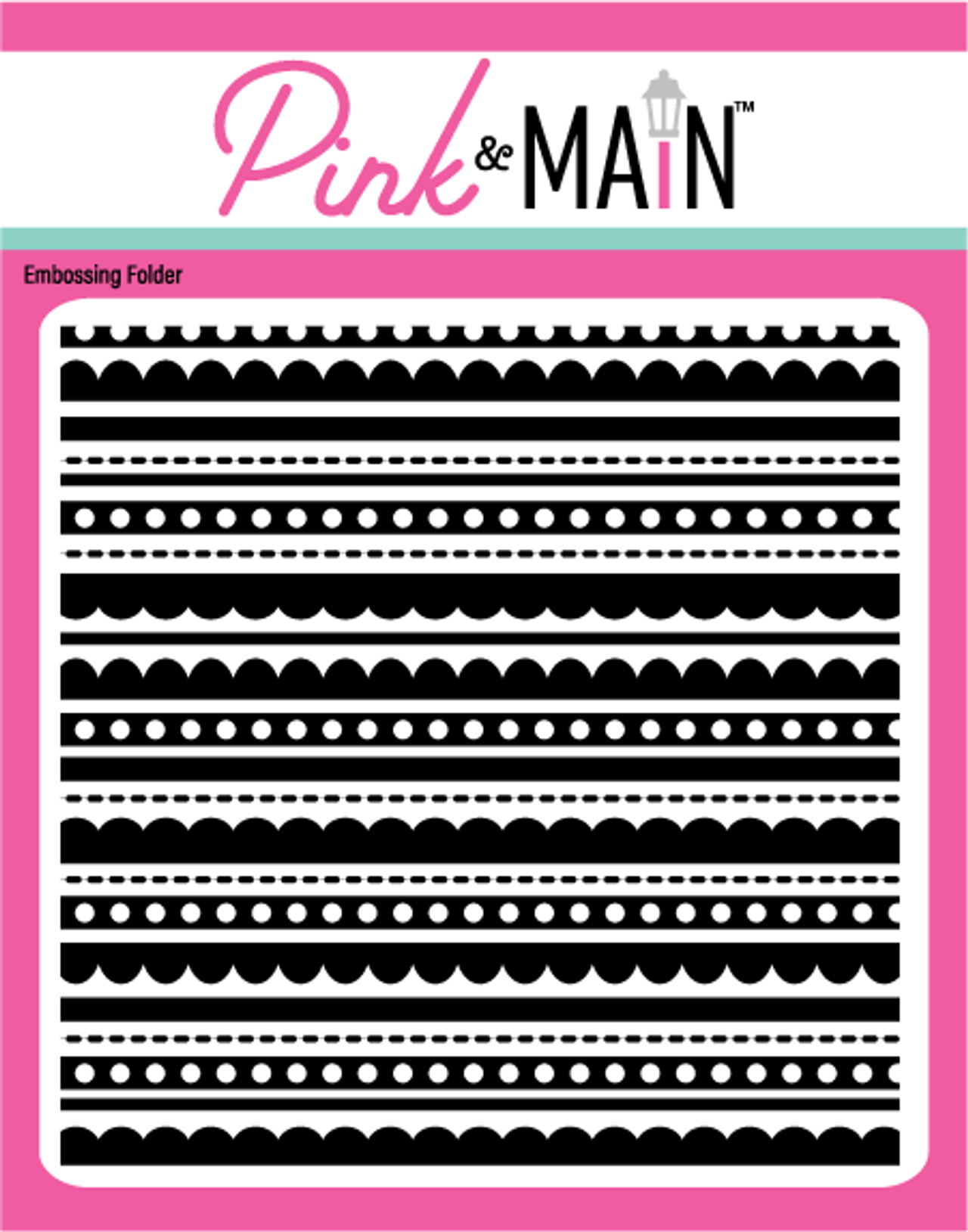 Fun Stripes 6x6 Embossing Folder