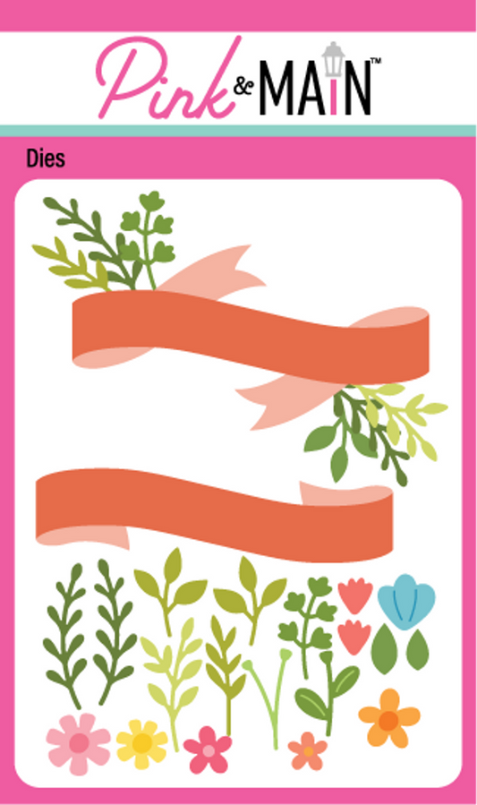 Floral Banner Sentiments Stamp & Die Combo
