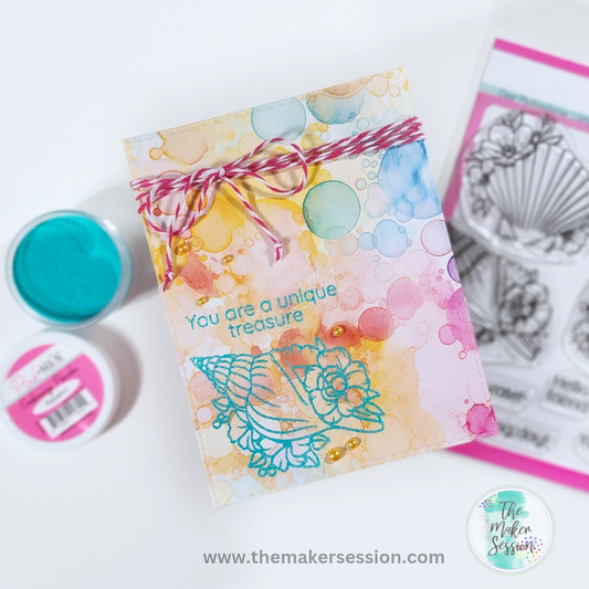 Floral Shells Stamp & Die Combo