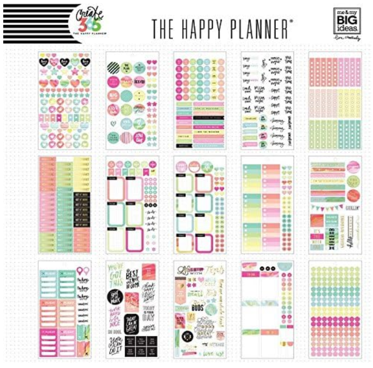The Happy Planner Watercolor Sticker Book