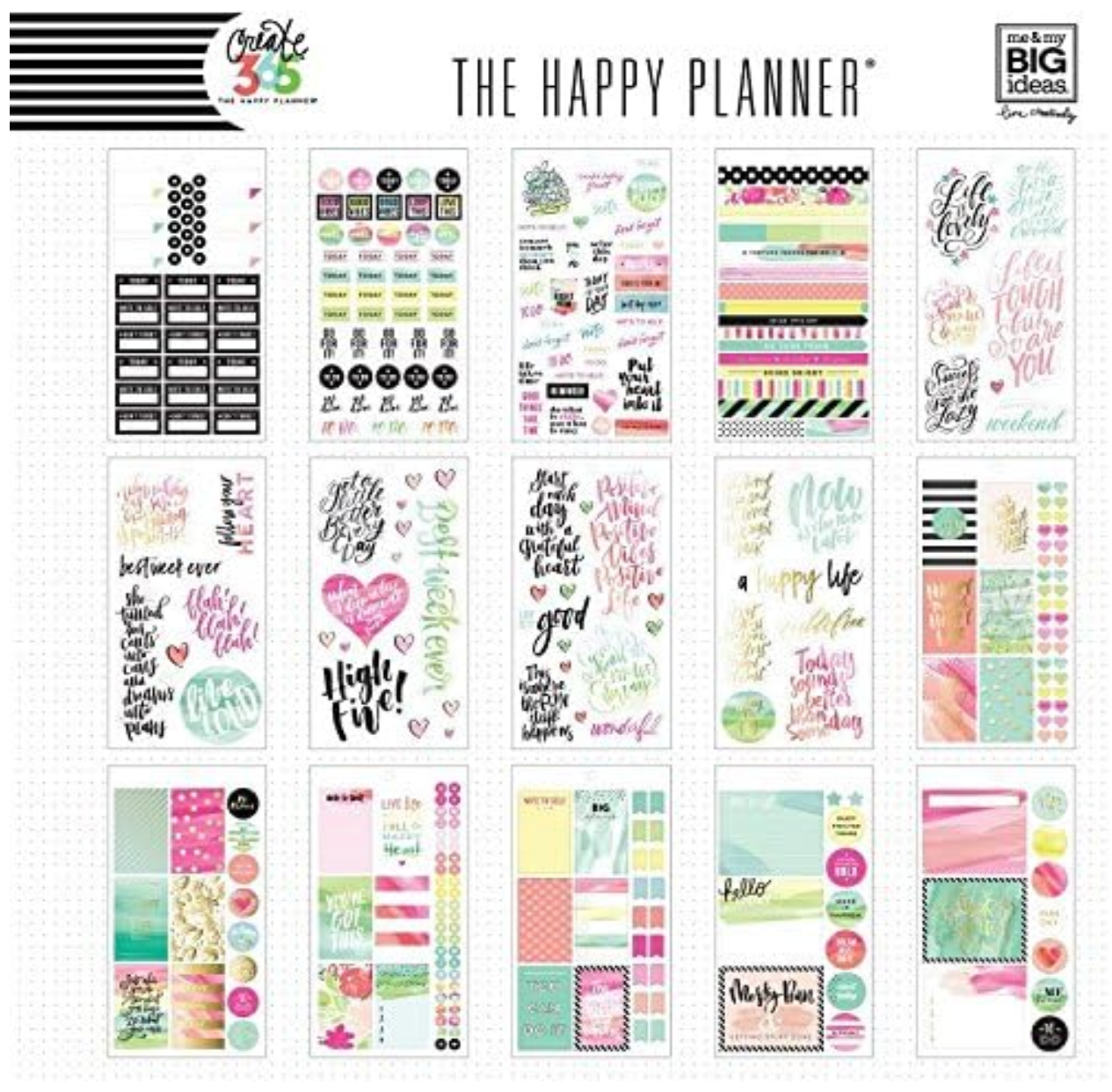 The Happy Planner Watercolor Sticker Book