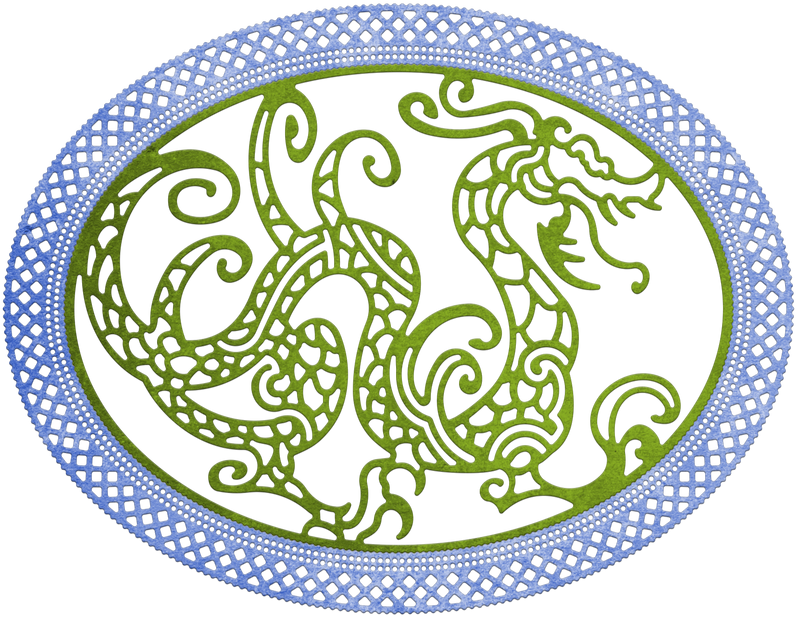 Lace Dragon Frame Die Set