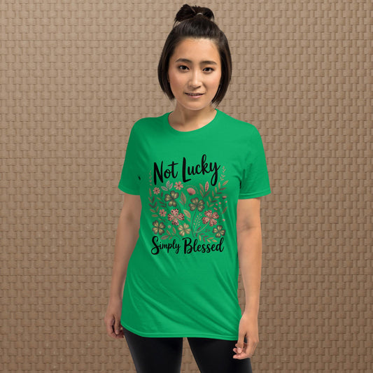 not lucky simply blessed floral