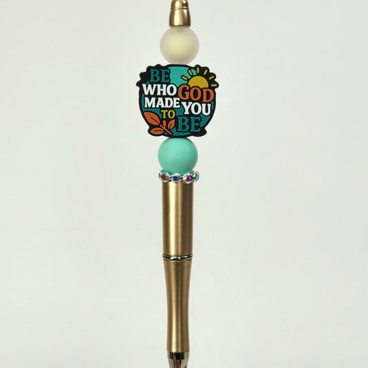 Be Who God Made You To Be Beaded Pen