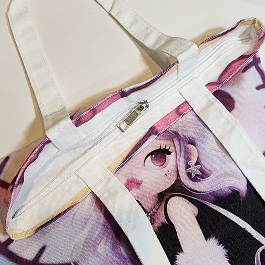 HK & Dodo Nami - Canvas Tote Zipper Closure