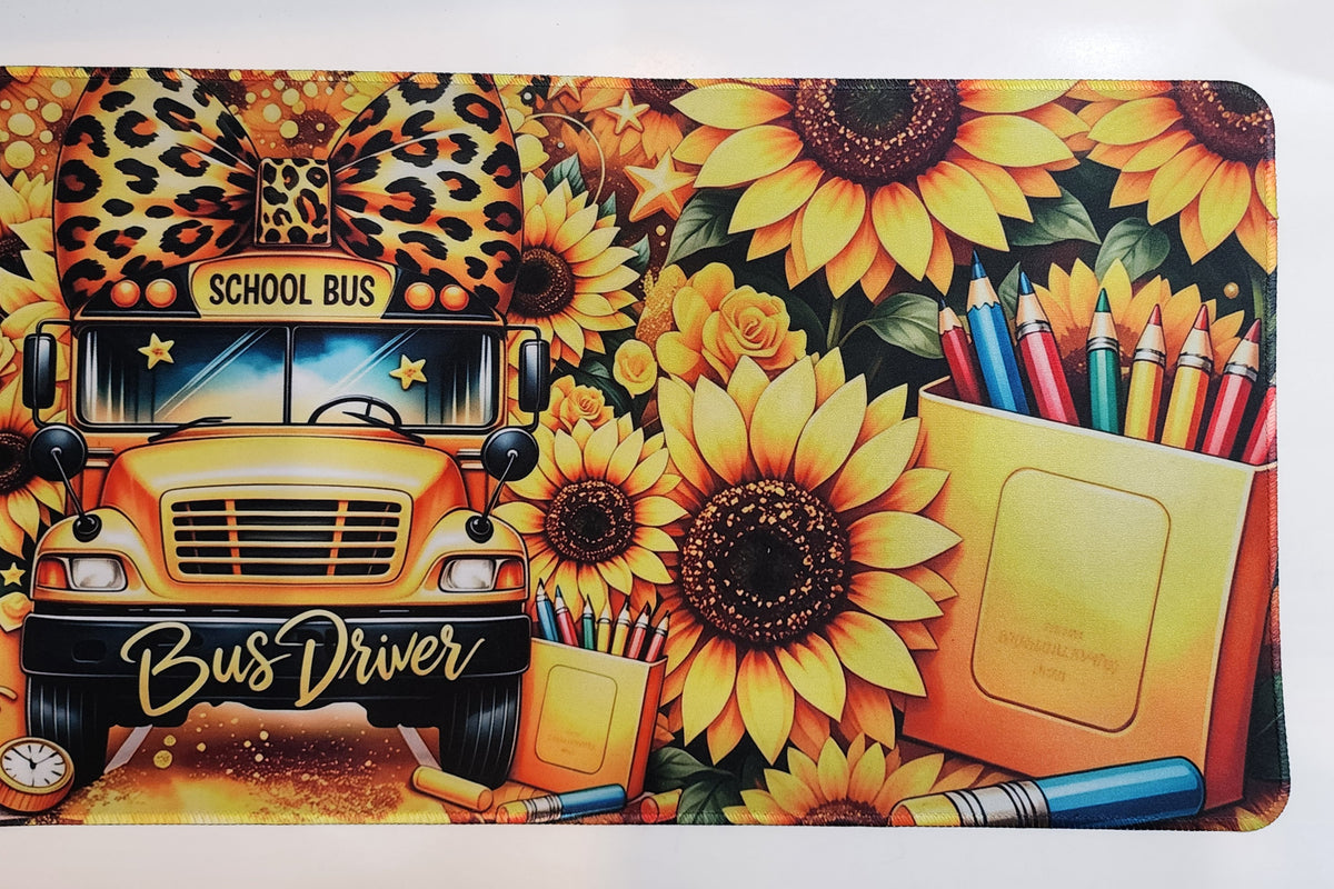 School Bus Driver Desk Pad