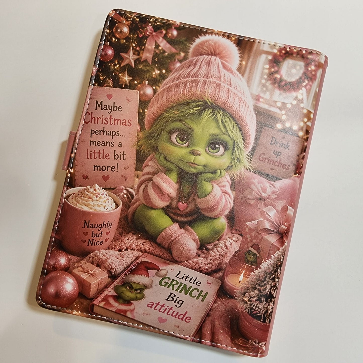 Pink Baby Grinch - A5 Binder