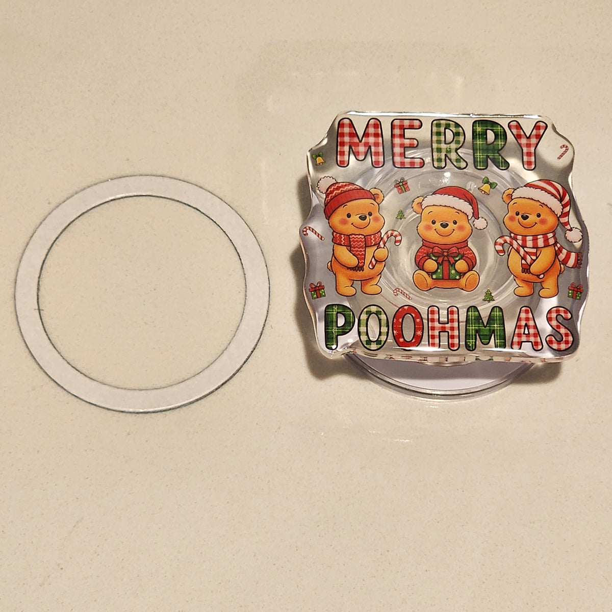 Merry Poohmas Magnetic Phone Holder