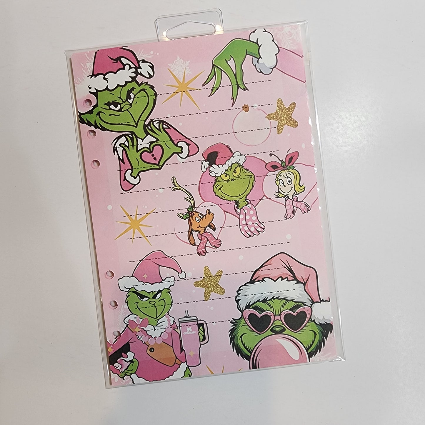 Pink Grinch - A5 Refill Paper