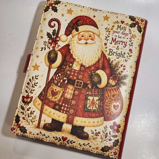 Folk Art Santa Claus - A5 Binder
