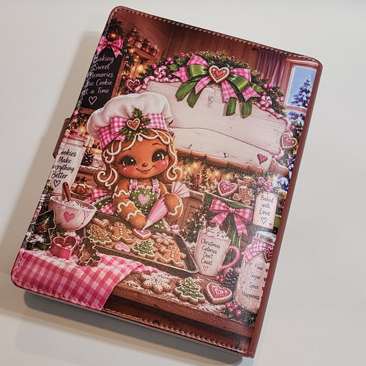 Gingerbread Girl Baking - A5 Binder