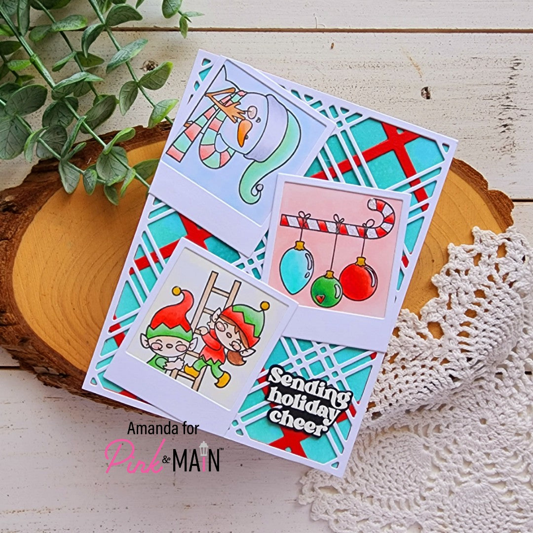 Christmas Squares Stamp Only