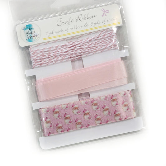 Pink Santa Ribbon Pack
