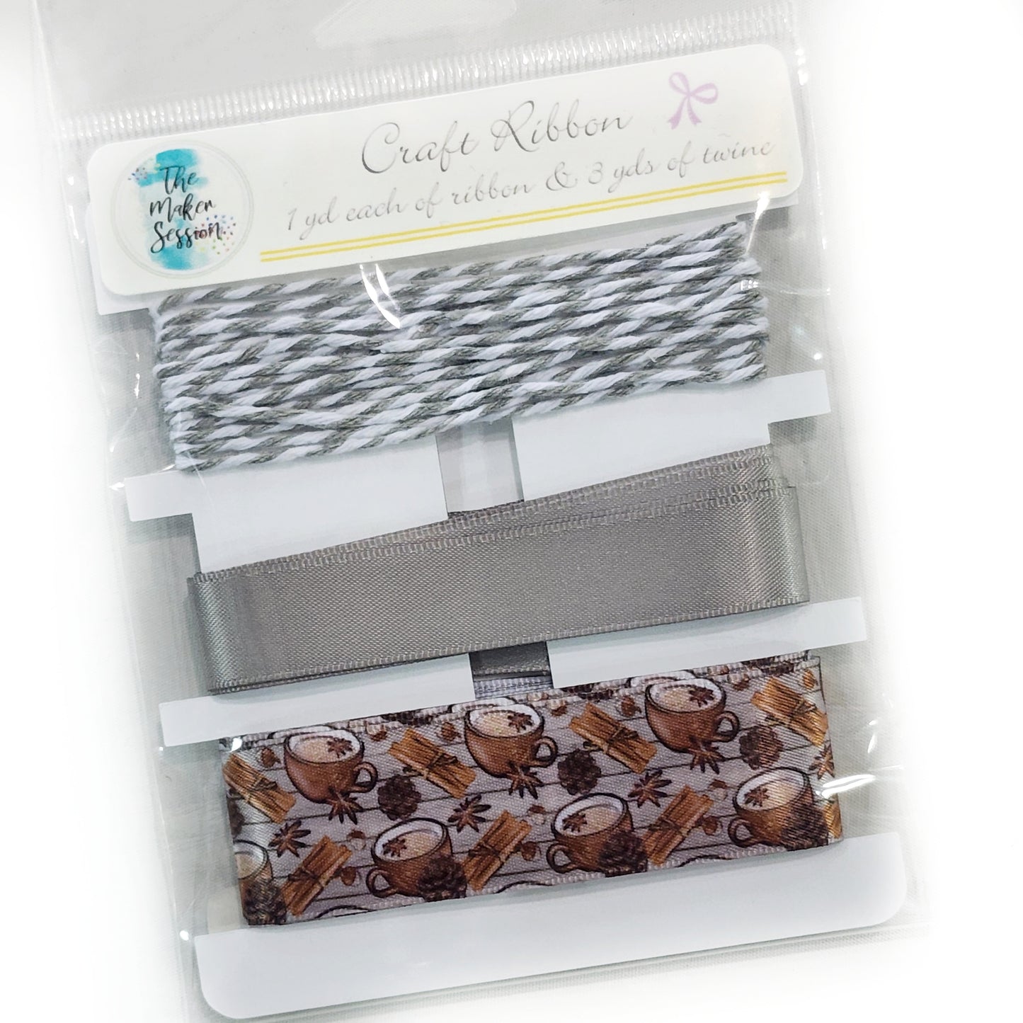 Coffee Wood Grain Ribbon Pack