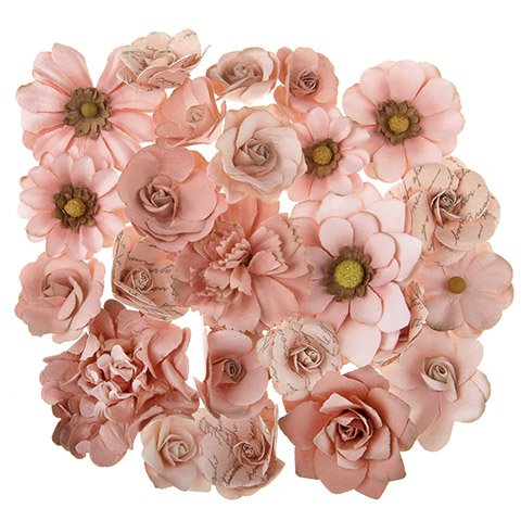 Mulberry Print Floral Embellishment Pink