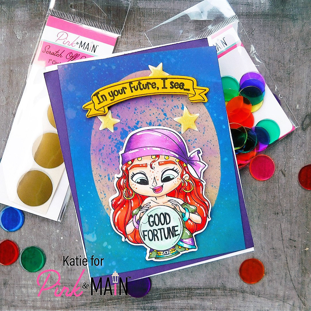 Gold 1" Circle Scratch Off Stickers