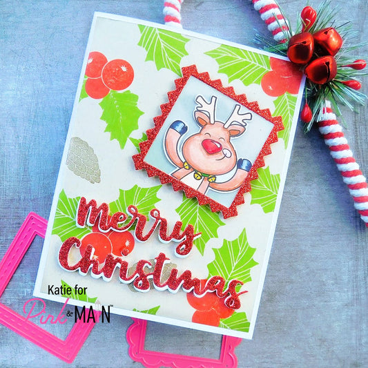 Christmas Squares Stamp Only