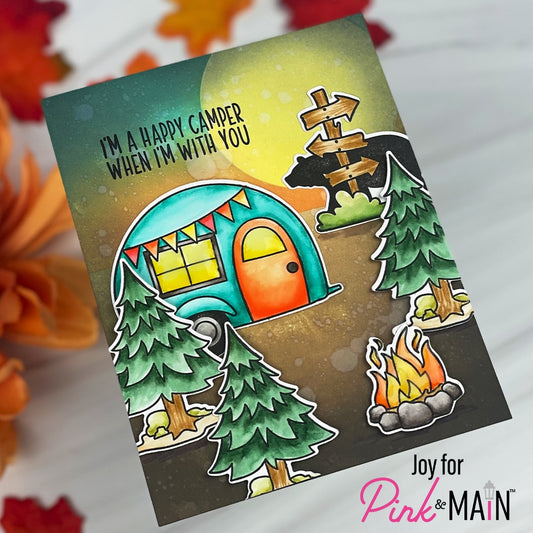 Happy Place Stamp & Die Combo