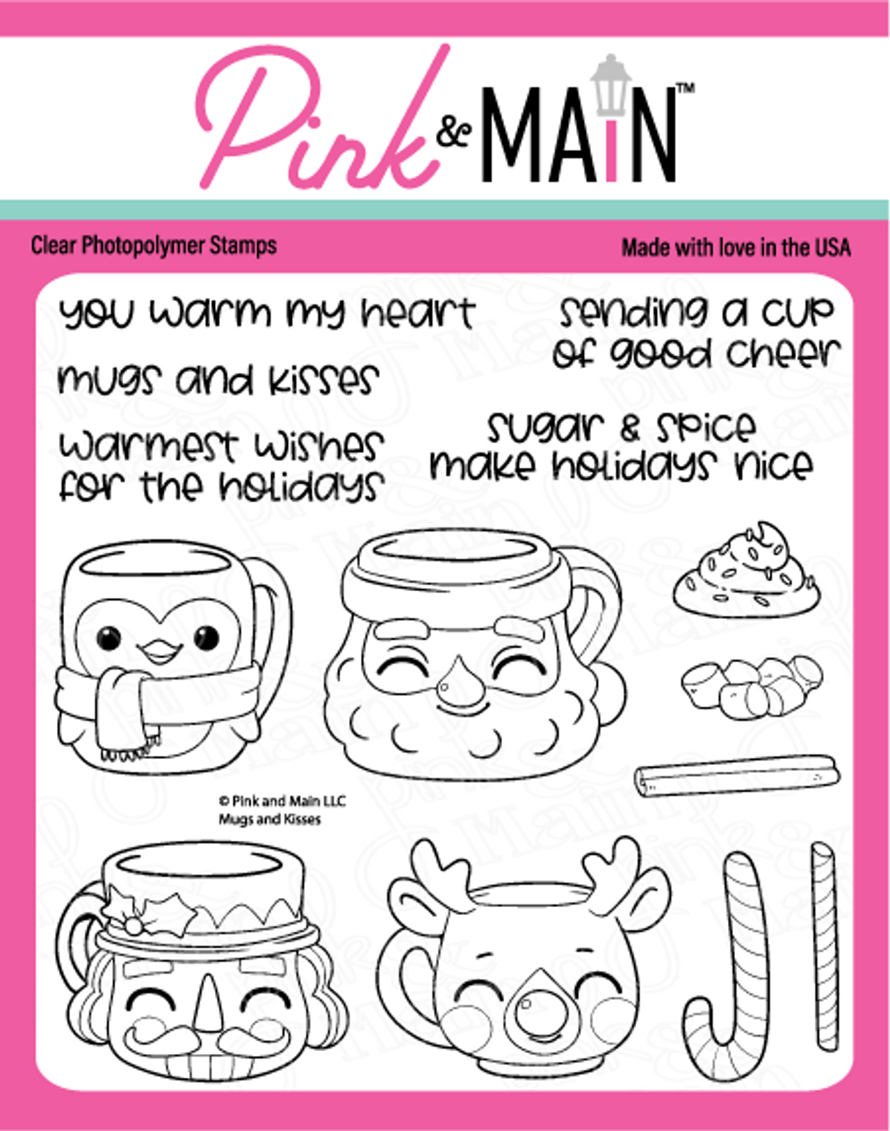 Mugs and Kisses Stamp Only