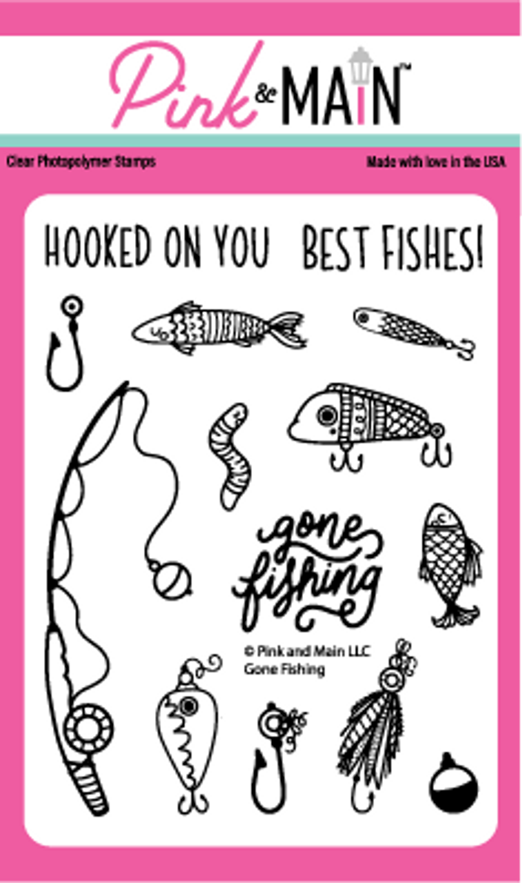 Gone Fishing Stamp & Die Combo
