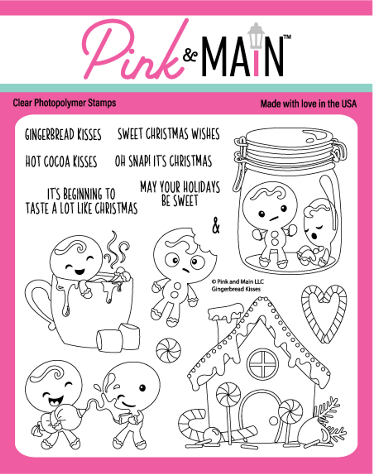 Gingerbread Kisses Stamp Only
