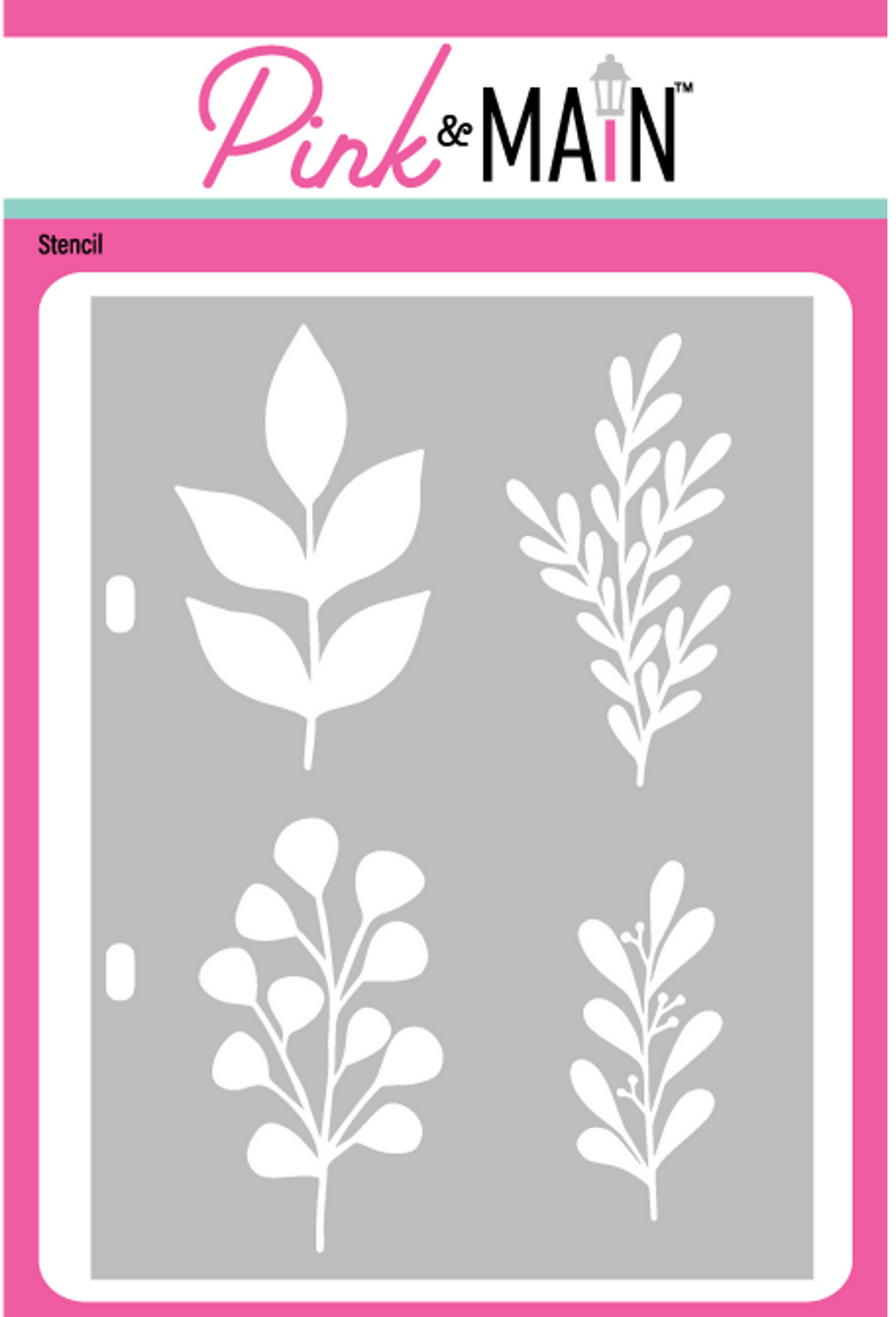 Bold Leaves Stencil