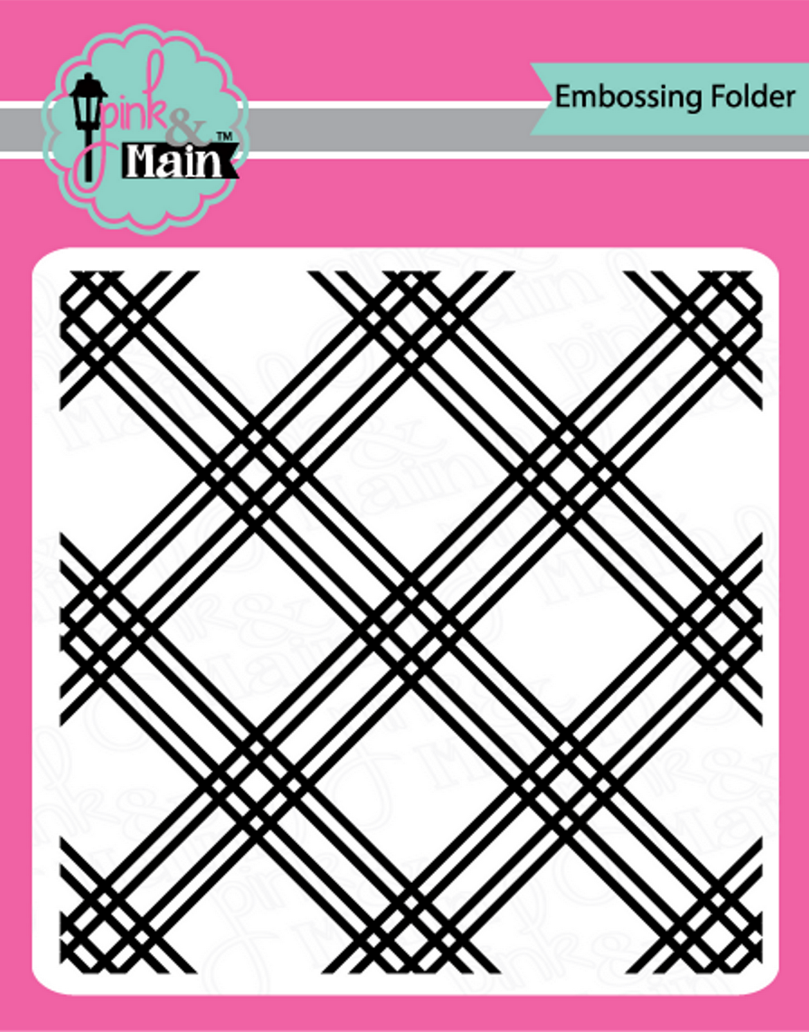 Plaid 6"x6" Embossing Folder