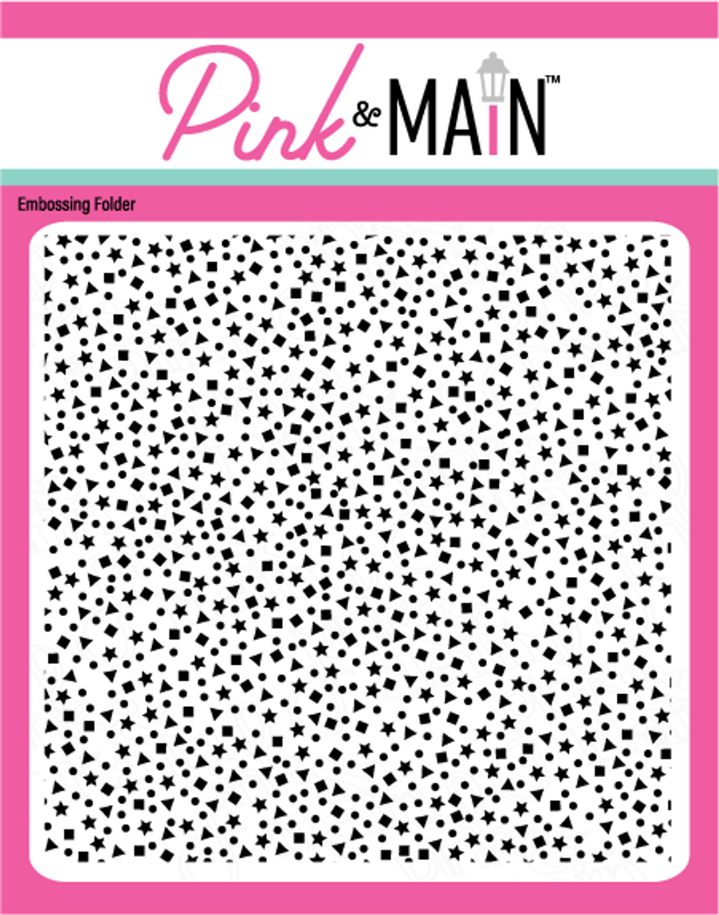 Confetti 6x6 Embossing Folder