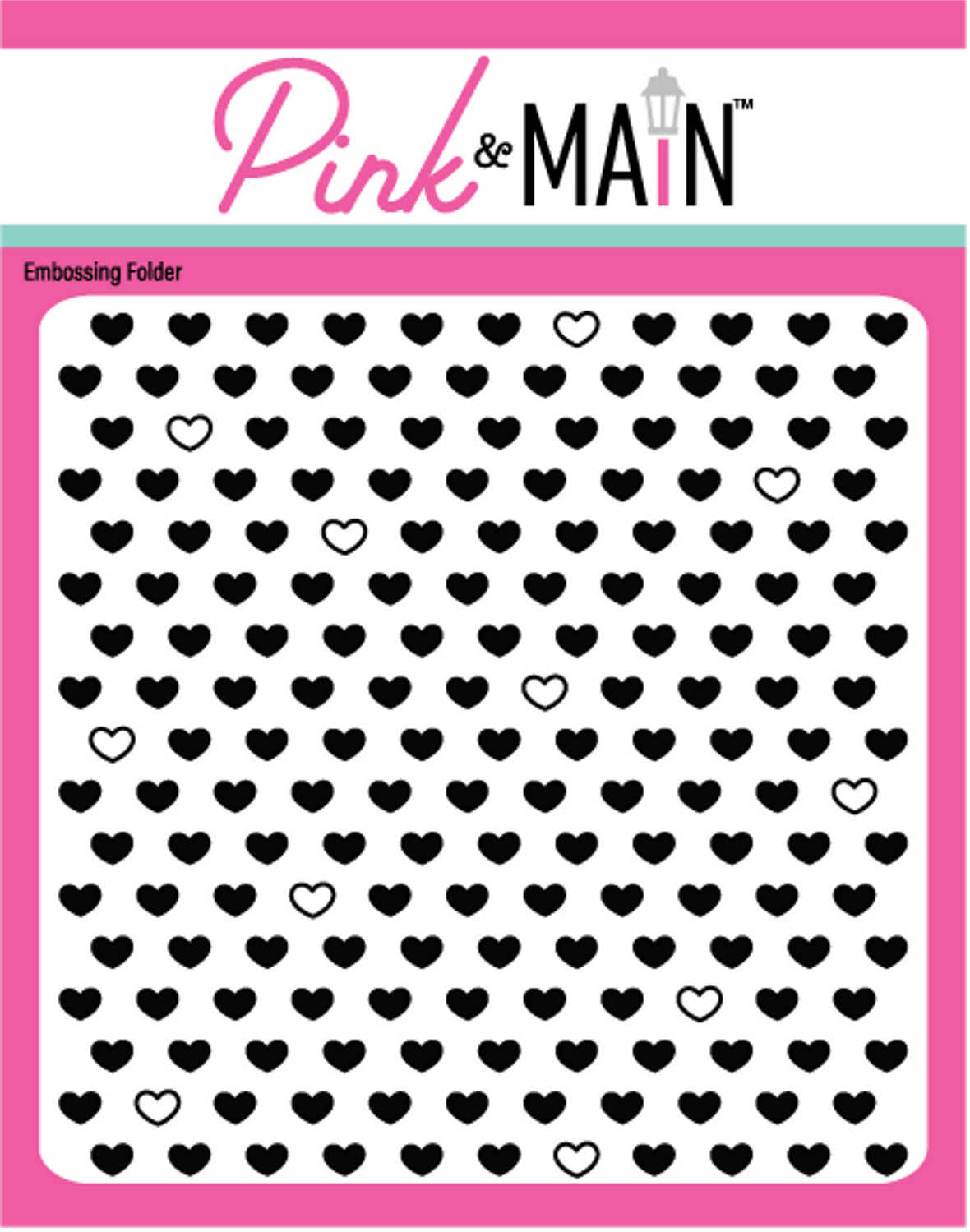 Many Hearts Embossing Folder