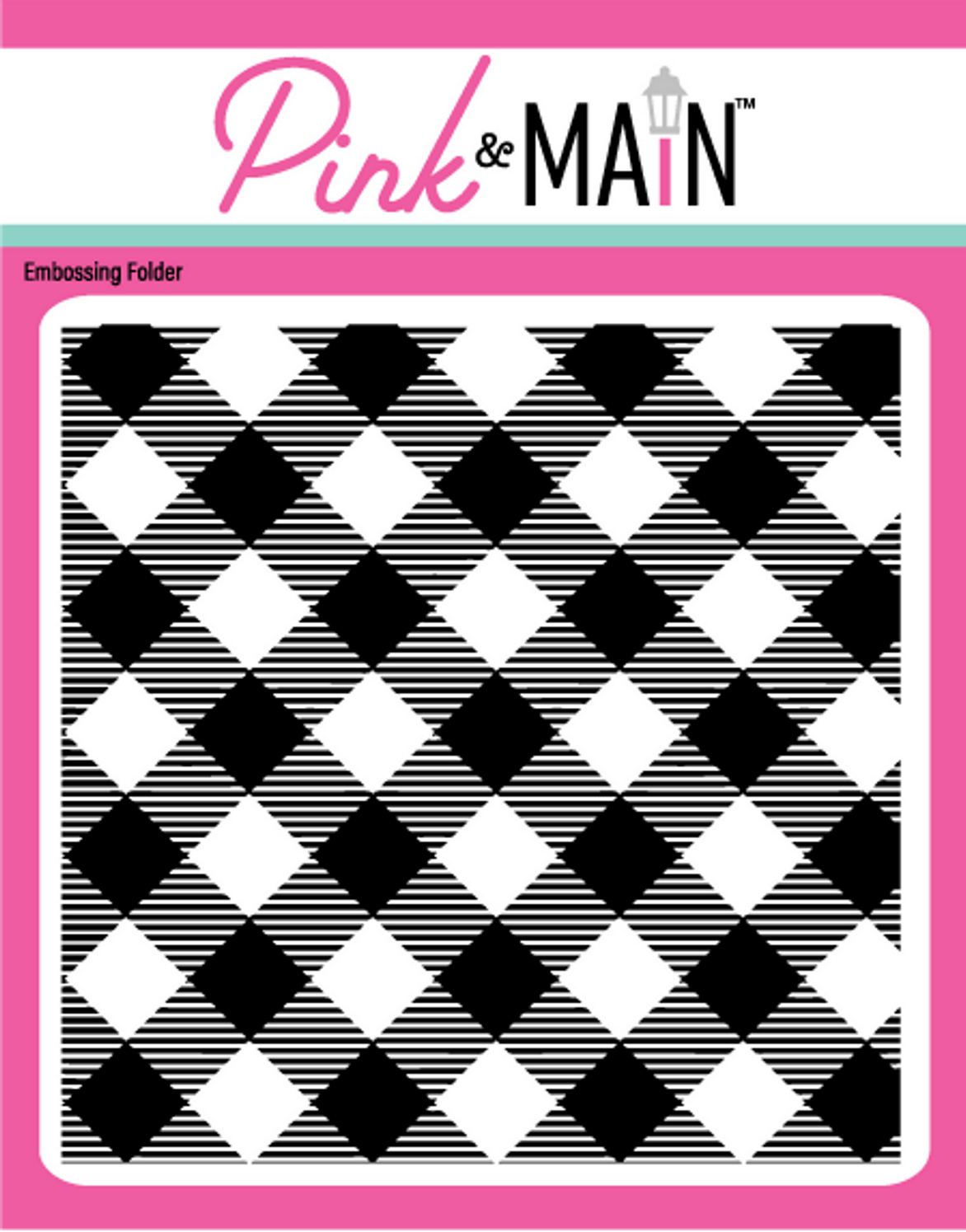 Buffalo Plaid 6"x 6" Embossing Folder