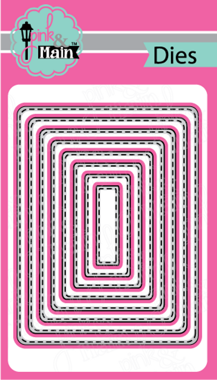 Stitched Rounded Rectangle Dies