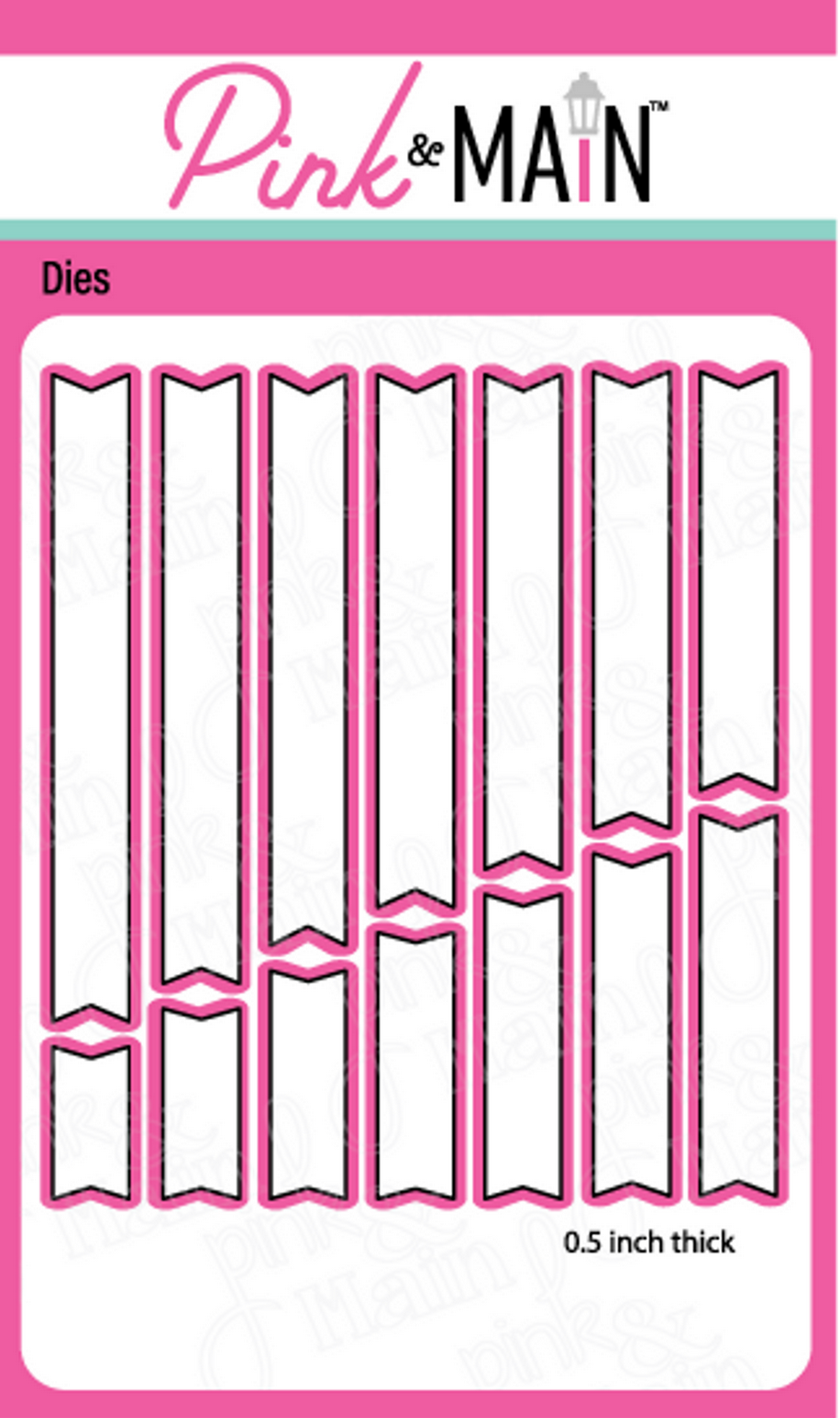 Large Sentiment Strip Dies (1/2" wide)