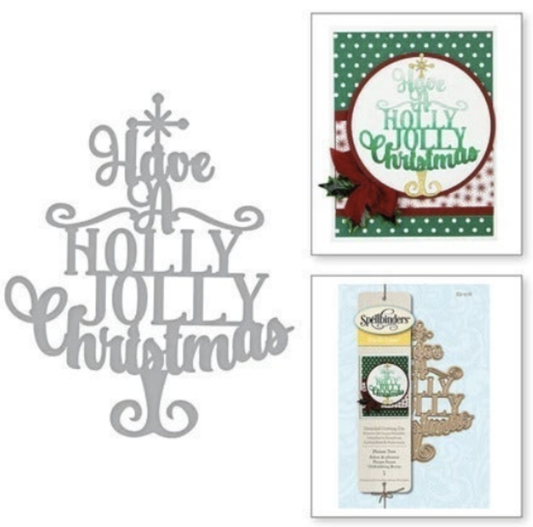 Christmas Phrase Tree die