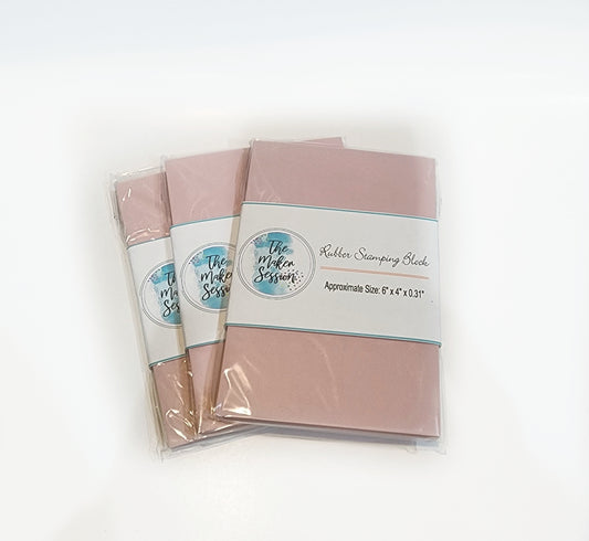 Rubber Stamping Block - Pink