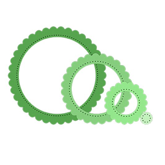 Scallop Circle Frames Die Set