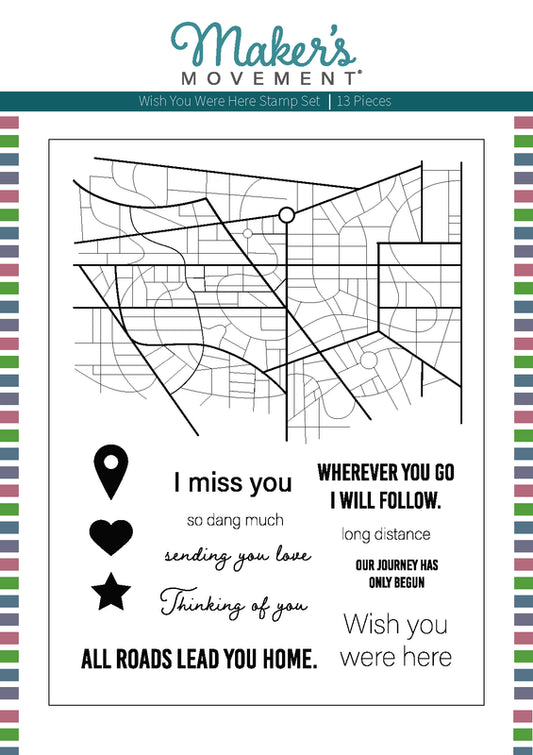 Wish You Were Here Stamp Set