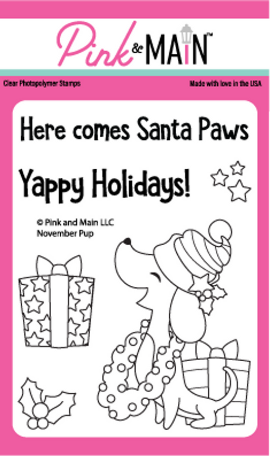 November Pup Stamp & Die
