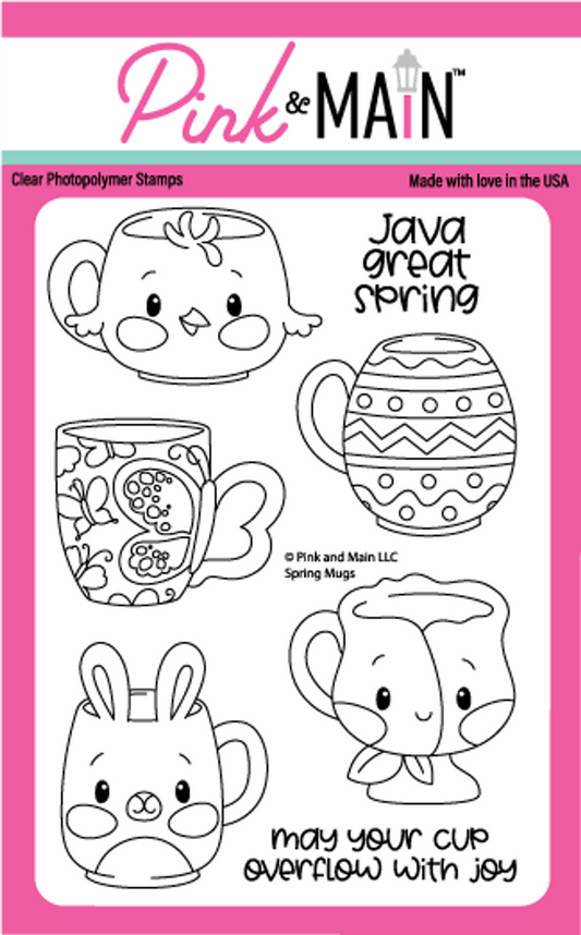 Spring Mugs Stamp Only